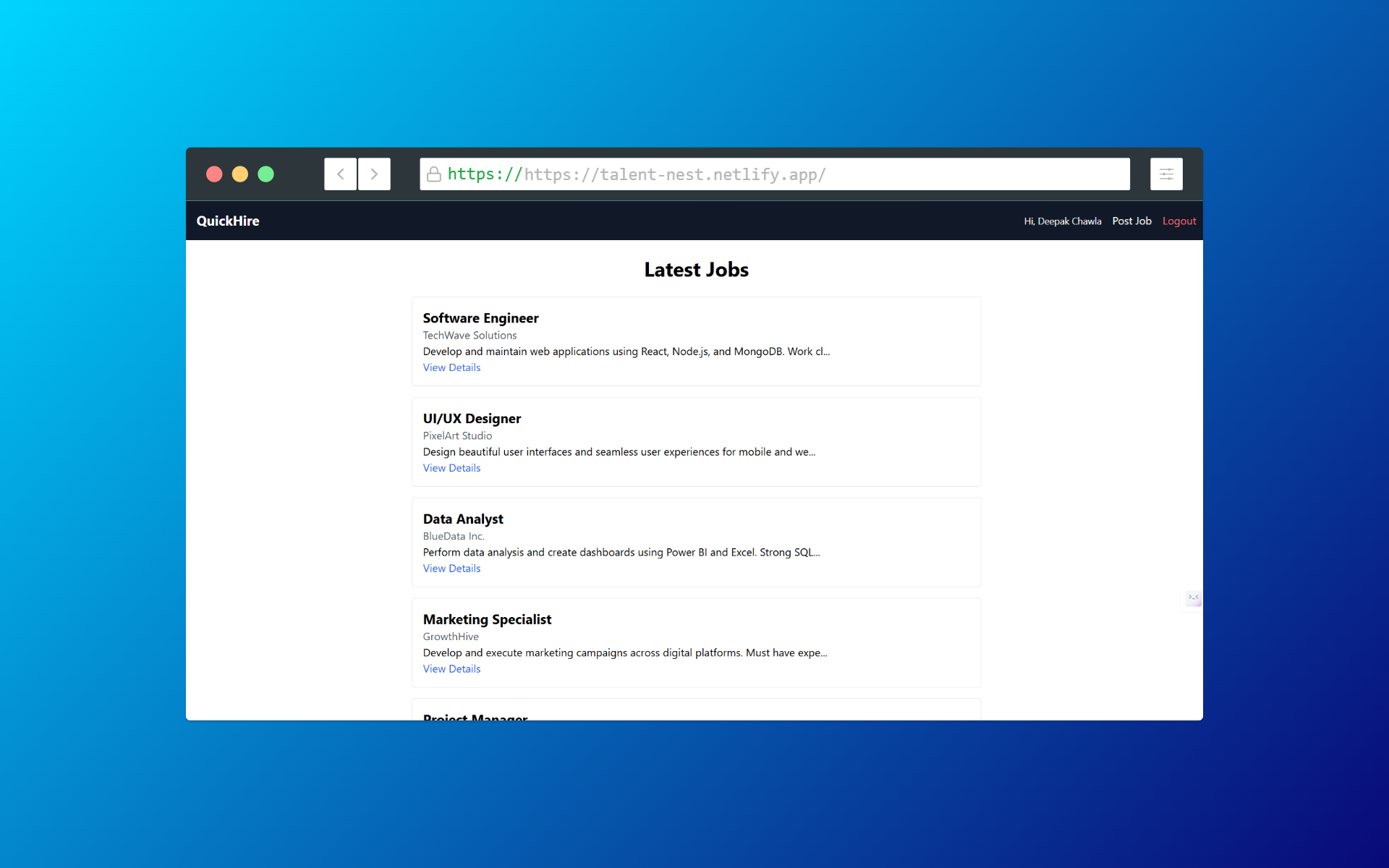 Talent Nest screenshot
